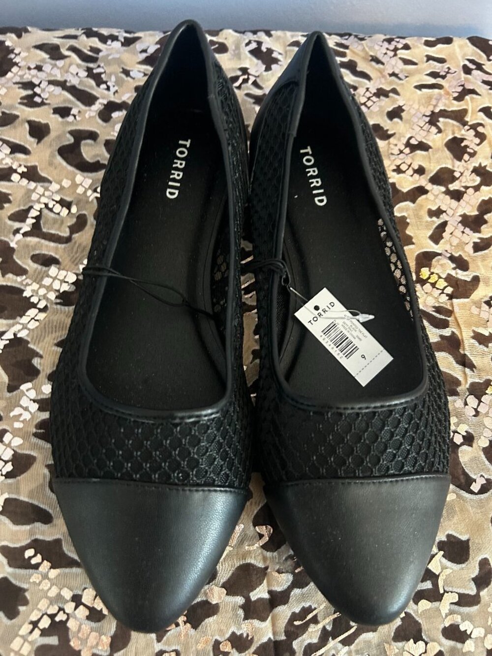Torrid Mesh Flats – Size 9 – Black – New with Tag (NWT)